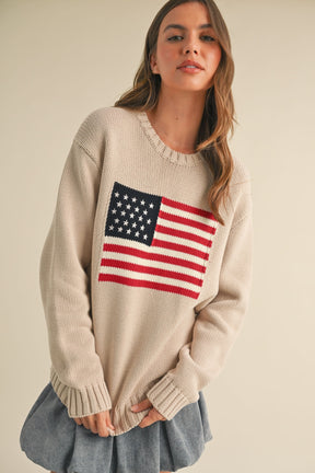 American Flag Sweater