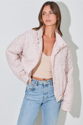 Pink Printed Jacket