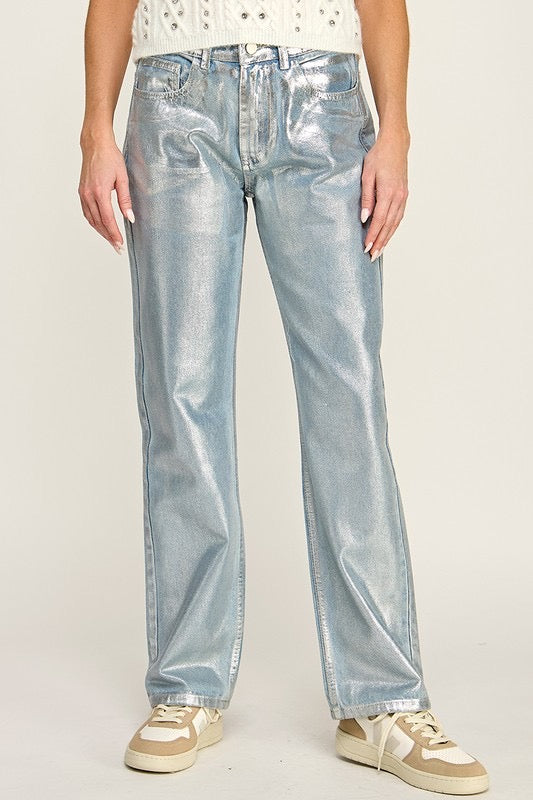 The Metallic Jean- Blue