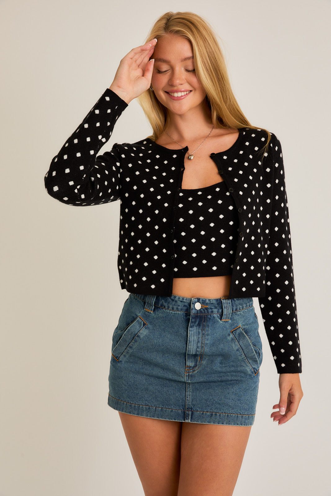 Polka Sweater Set