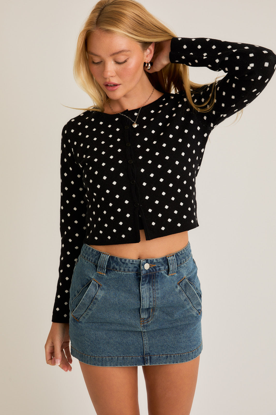 Polka Sweater Set