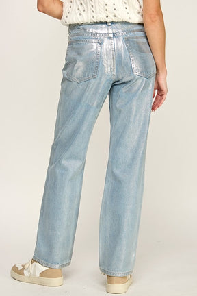 The Metallic Jean- Blue