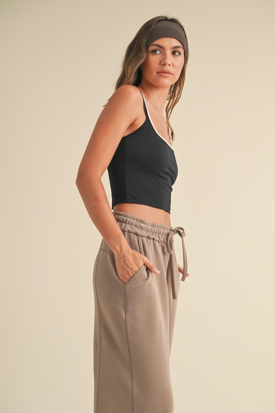 Two Tone Layered Cami Top