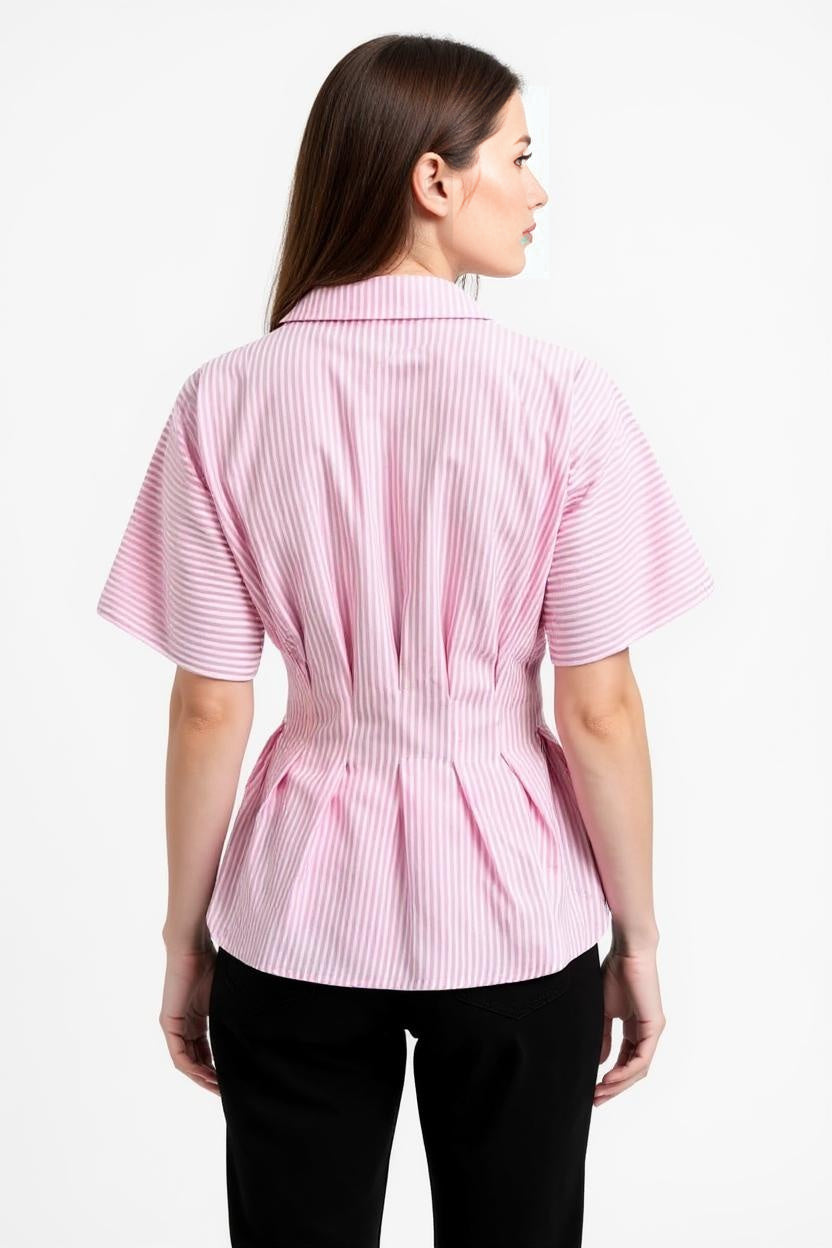 Stripe Peplum Top