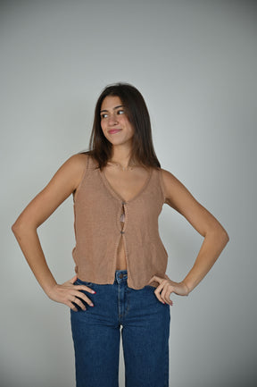 Tiff Cardigan- Khaki