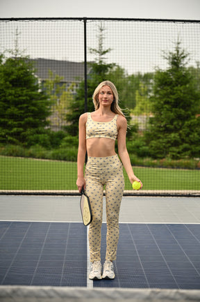 Lavender Bow Legging Work Out Set