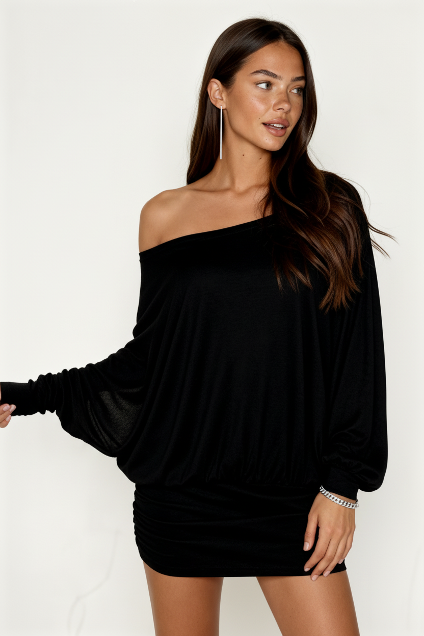 Sexy Mini Dress- Black