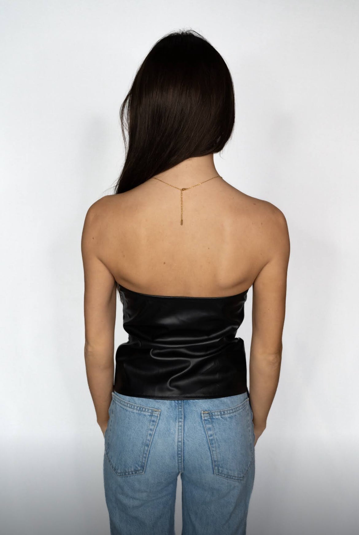 The Painter Leather Top