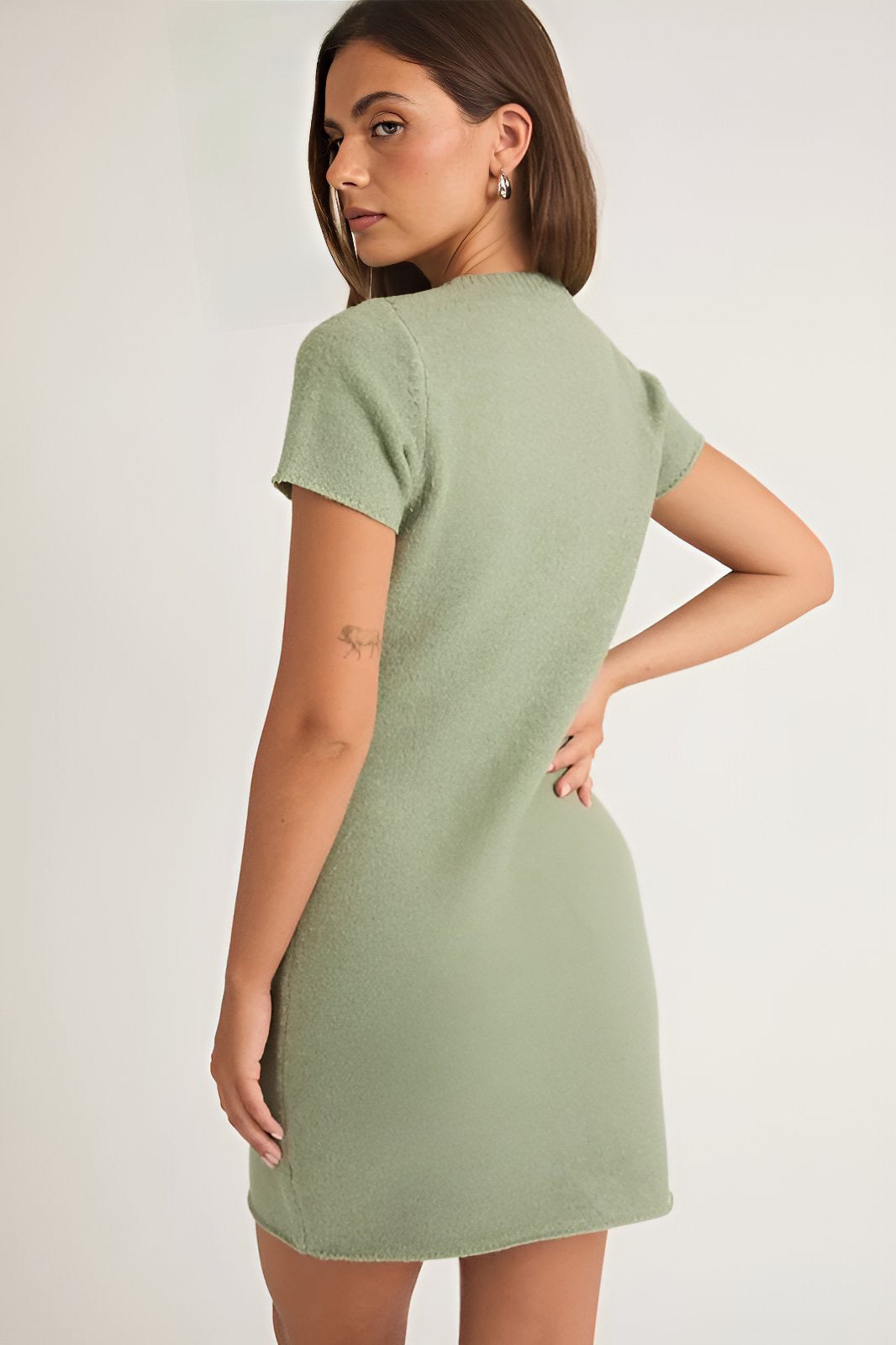 Green Sweater Dress