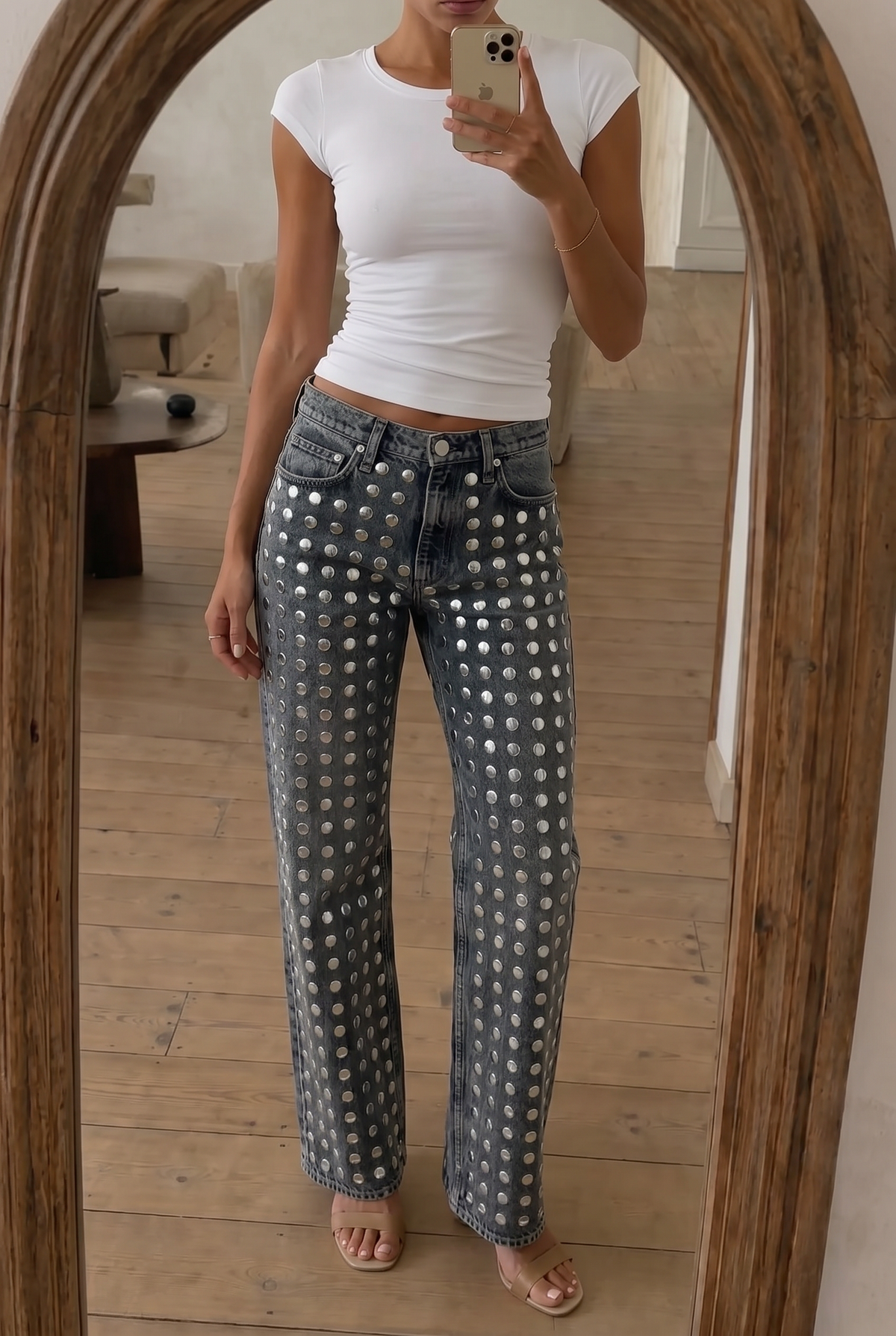 Micro Stud Jeans