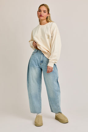 High Waist Barrel Jeans