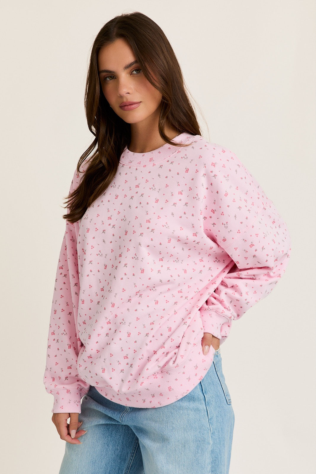 Pink Paisley Sweatshirt