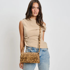 Violet Leopard Crossbody