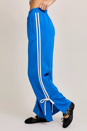 Blue Bow Detail Pants