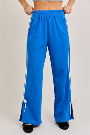 Blue Bow Detail Pants