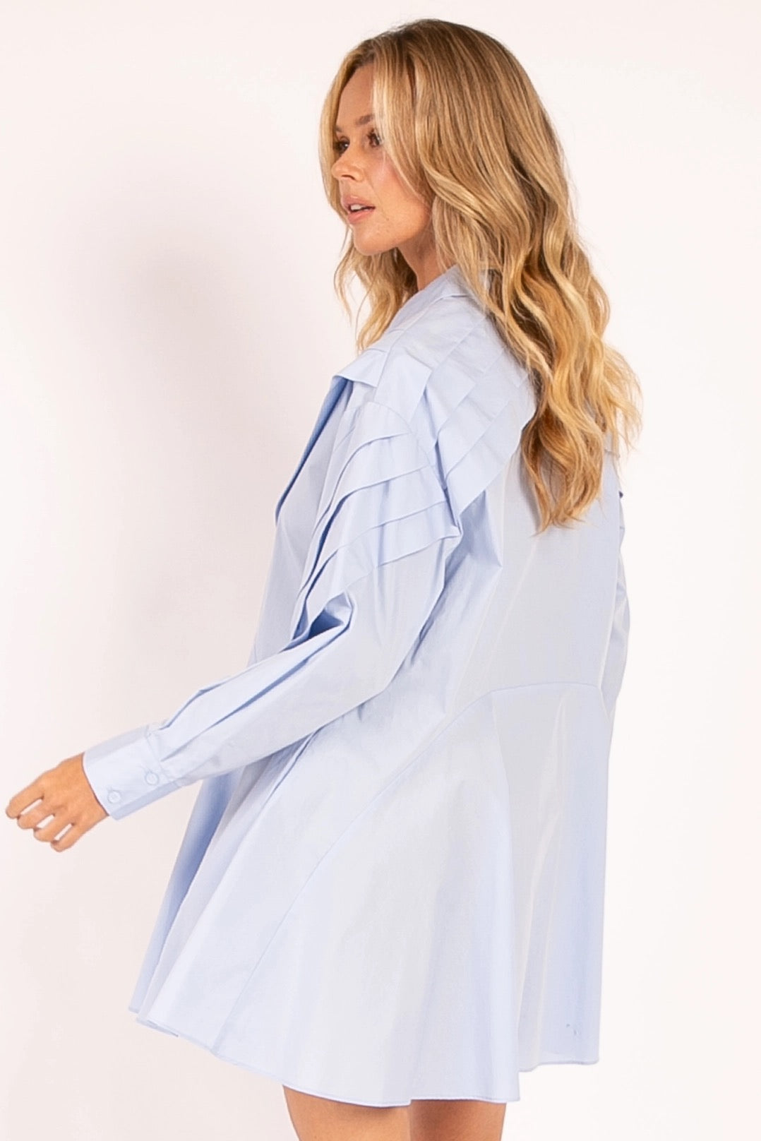 Cotton Cloud Dress- Blue