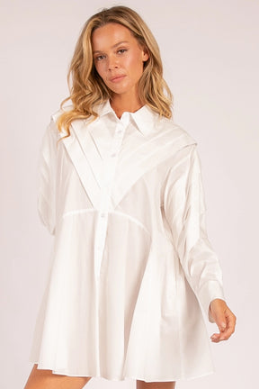 Cotton Cloud Dress- White