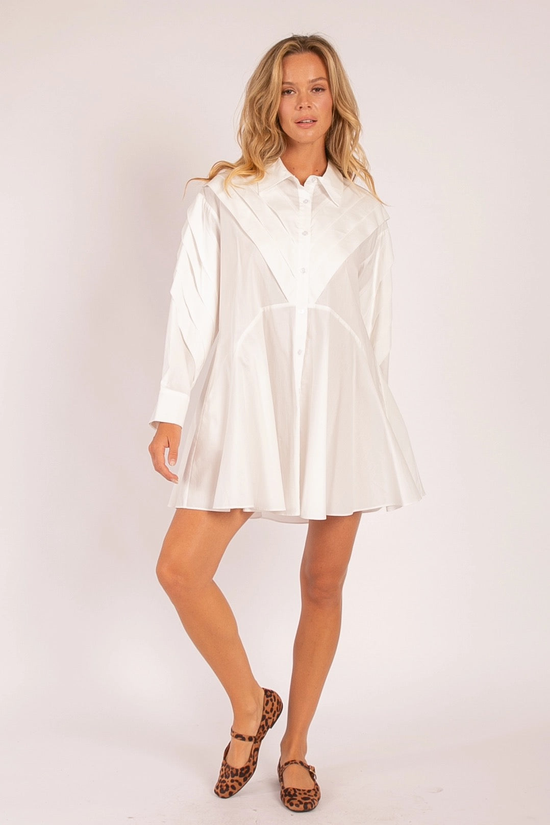 Cotton Cloud Dress- White