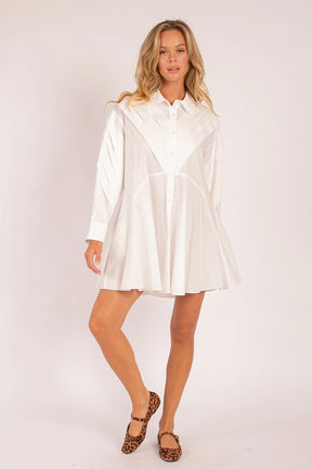 Cotton Cloud Dress- White