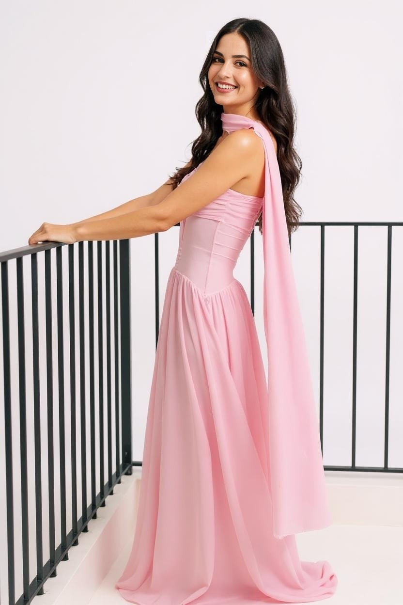 Como Dress- Pink