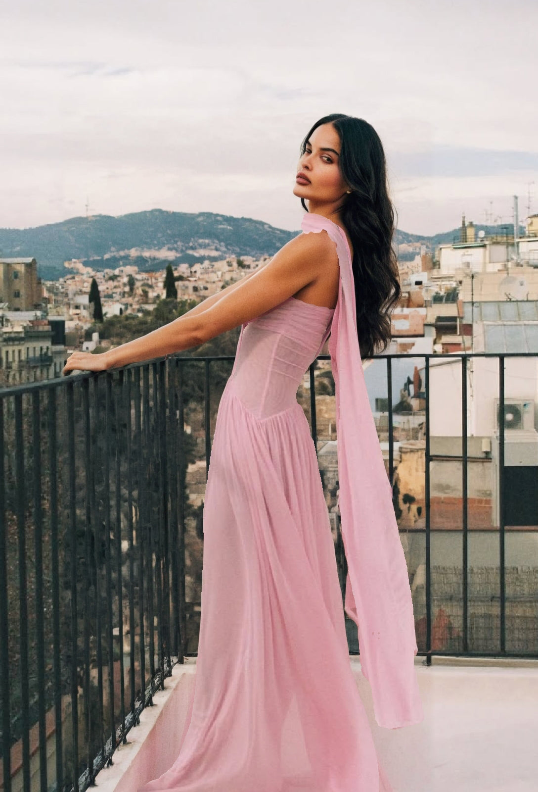Como Dress- Pink