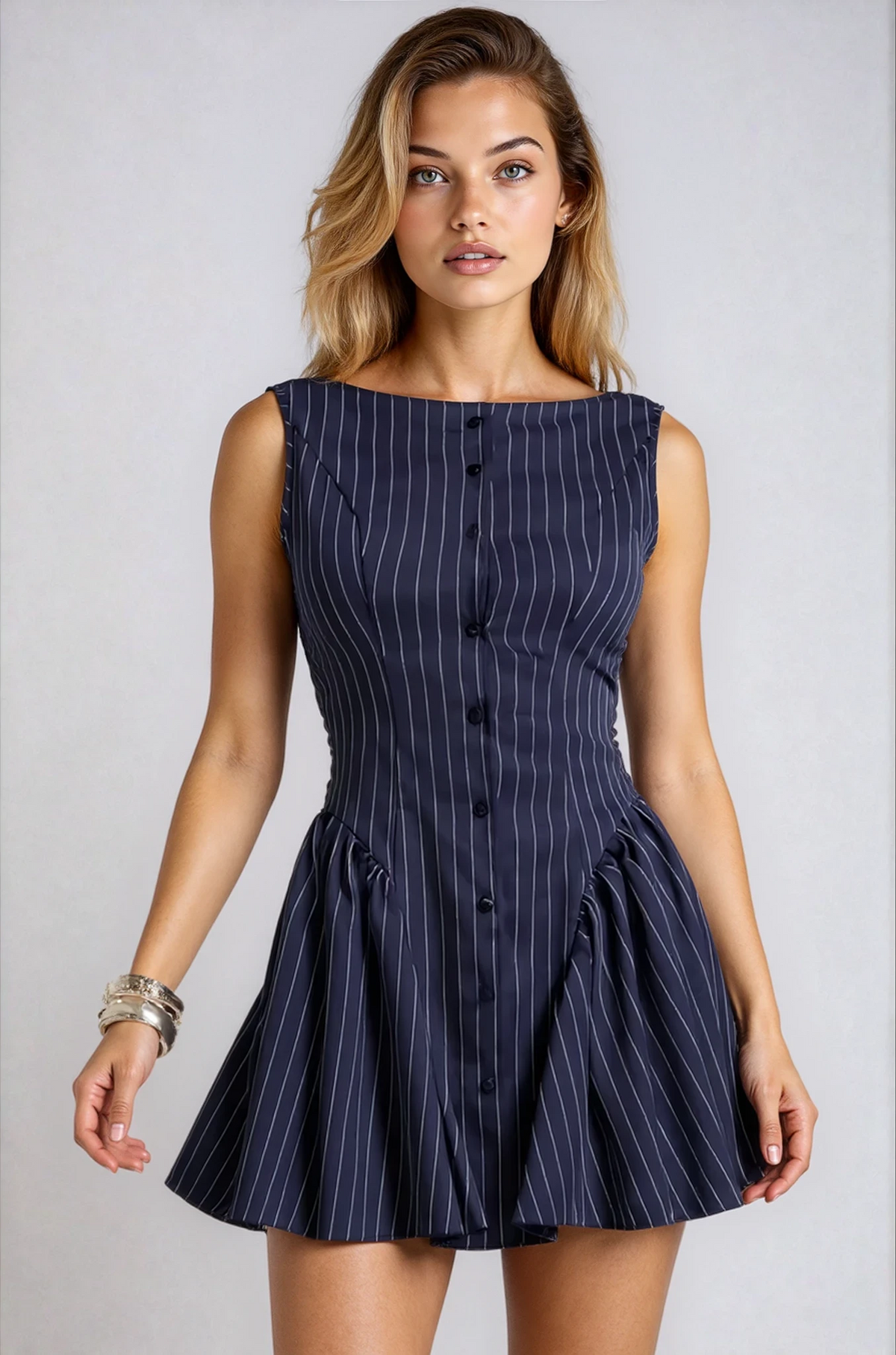 Navy City Dress