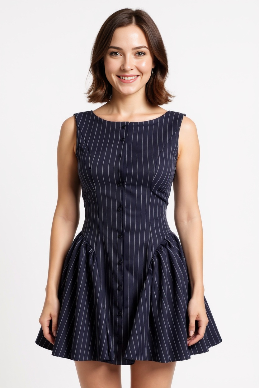 Navy City Dress