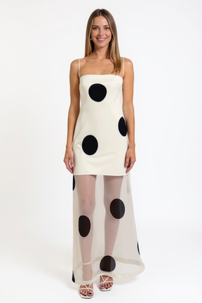 Polka Dot Sheer Maxi