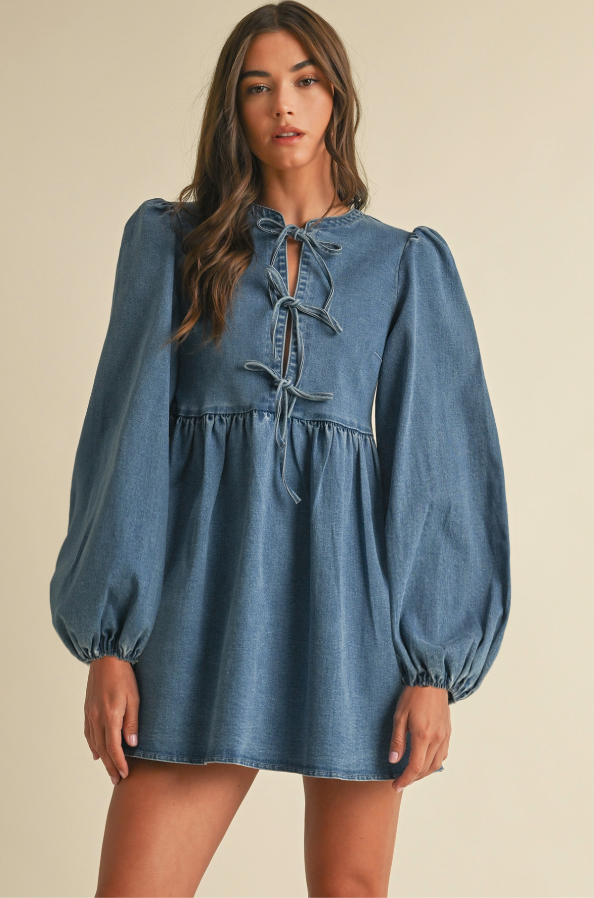 Denim Baby Doll Dress