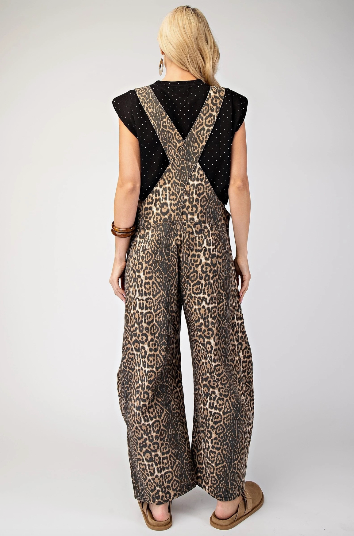 Leopard Print Overalls