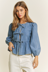 Denim Baby Doll Top