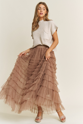 Tulle Maxi Skirt