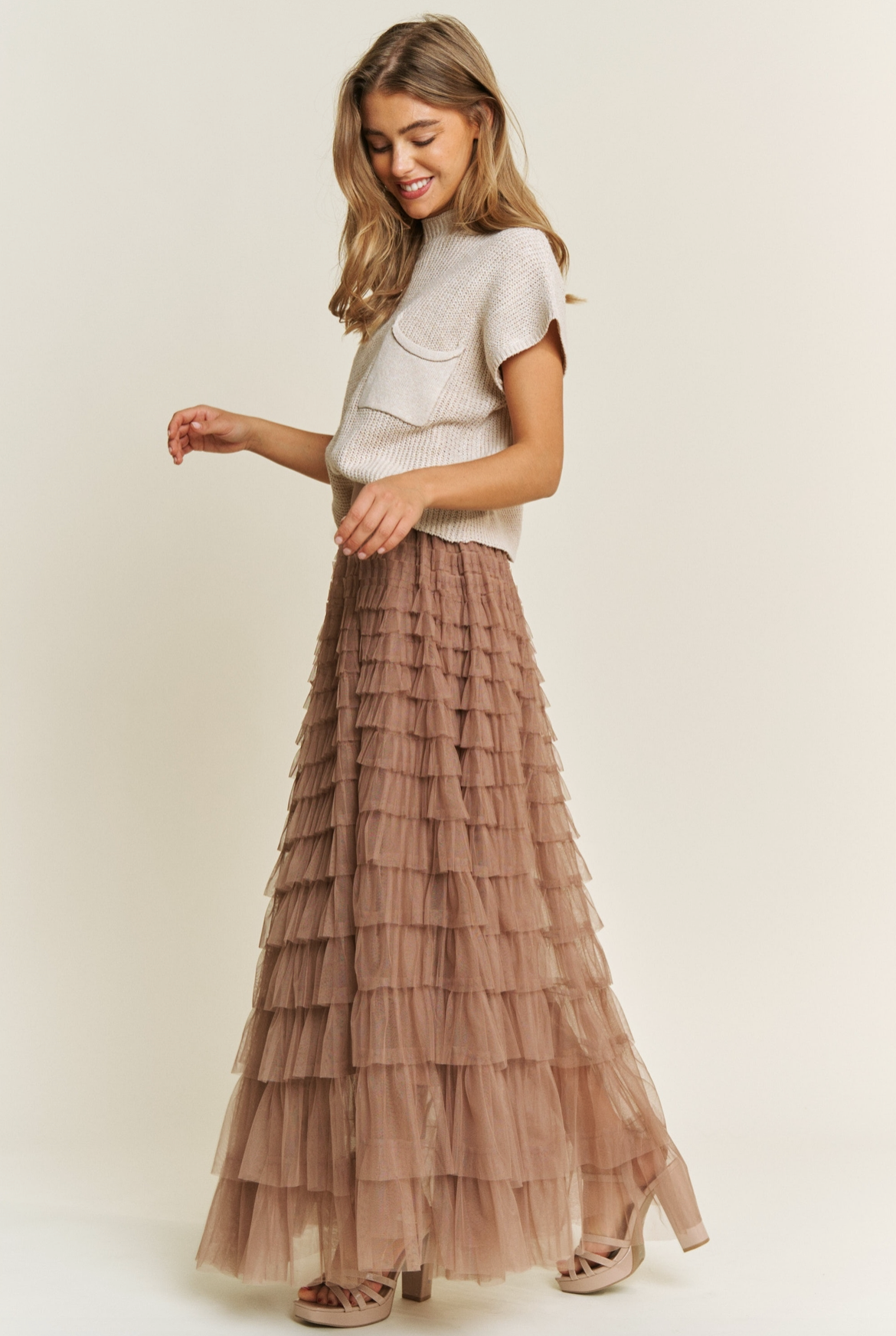 Tulle Maxi Skirt