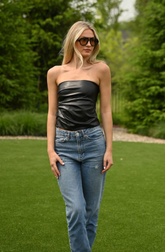 Going Out Tube Top- Black