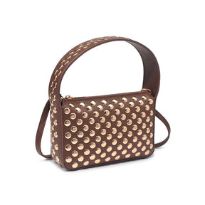 Isabel Studded Crossbody- Brown