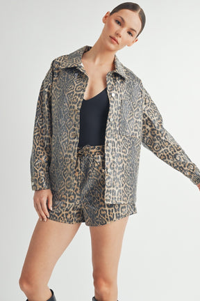 Sequin Leopard Jacket