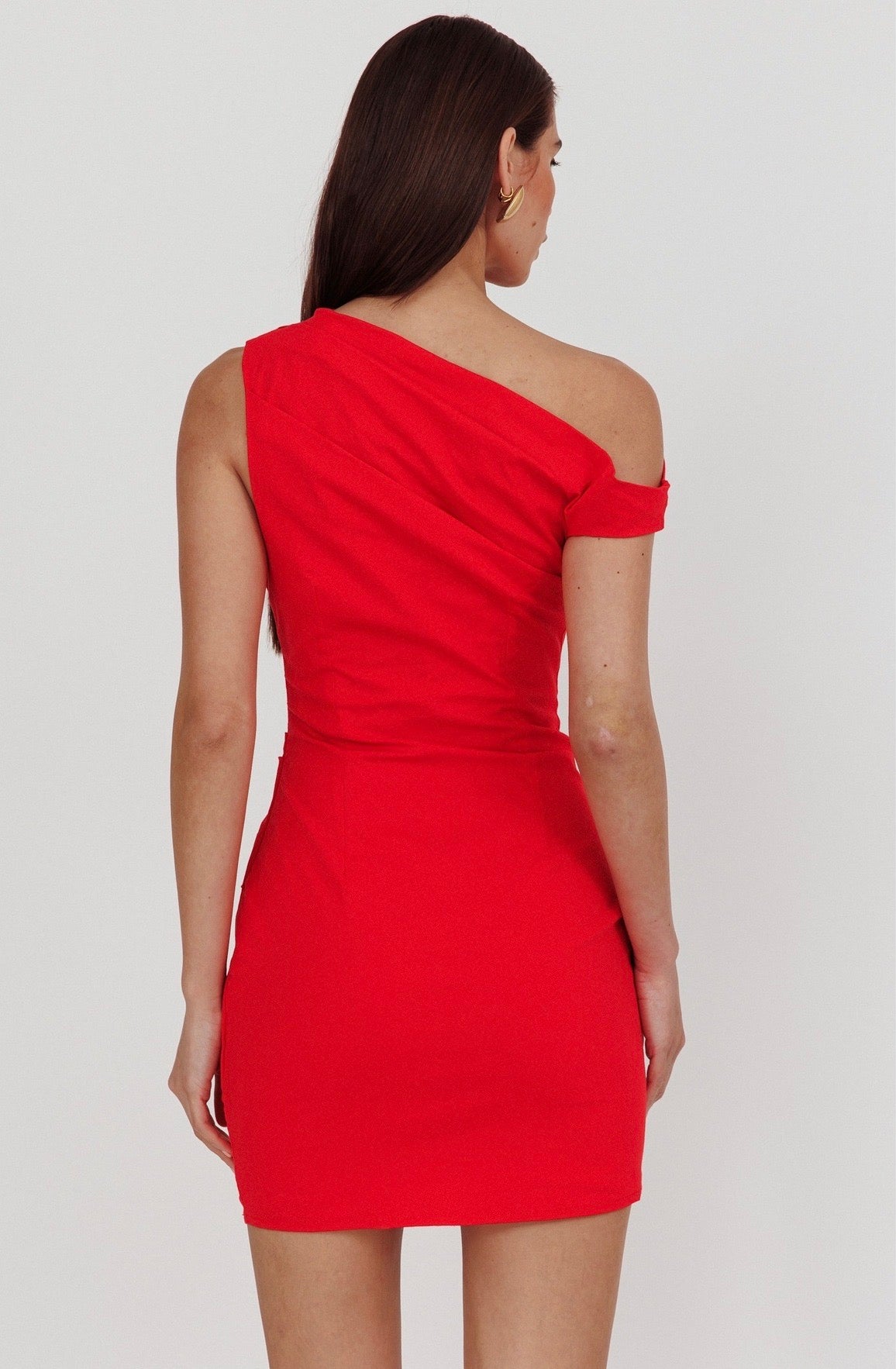 Luxe Layers Dress- Red