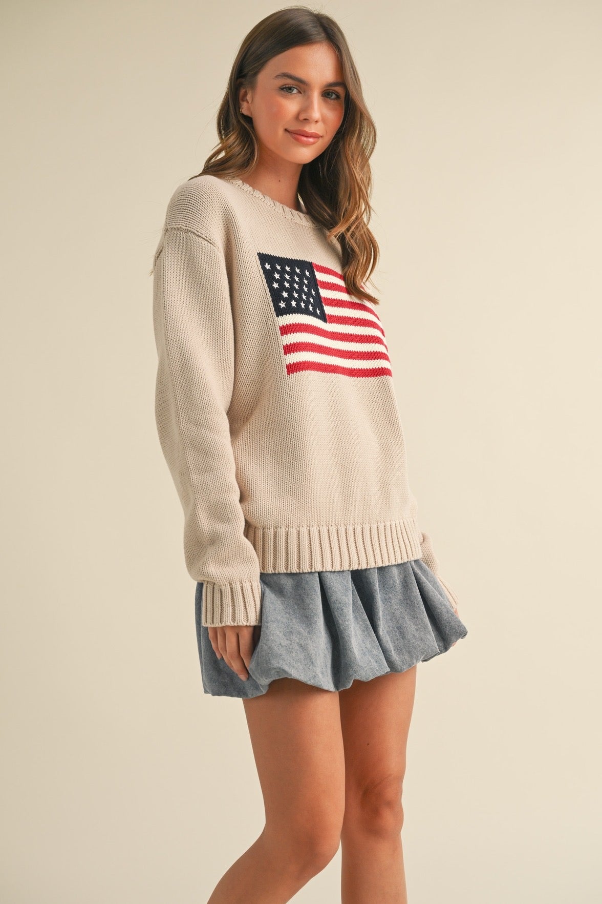 American Flag Sweater