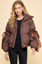 Puffer Jacket- Brown