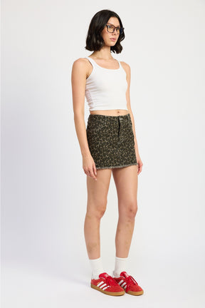 Leopard Mini Skirt