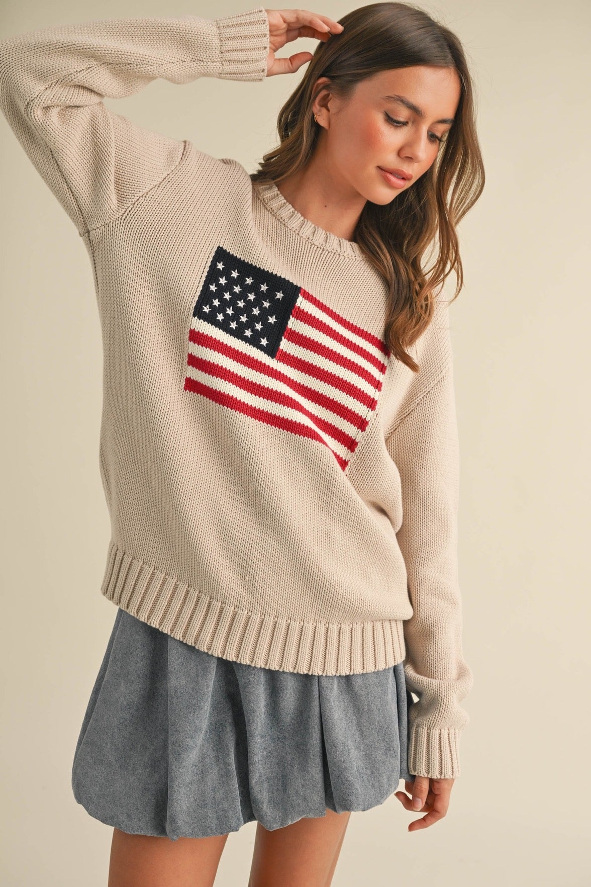 American Flag Sweater