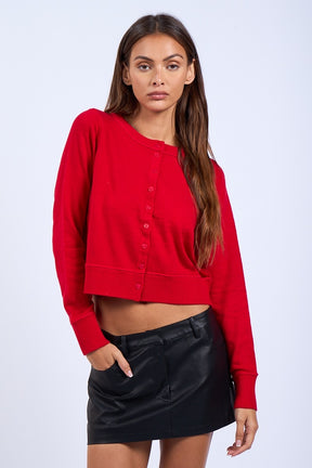 Icon Cardigan - Red