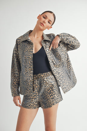 Sequin Leopard Jacket