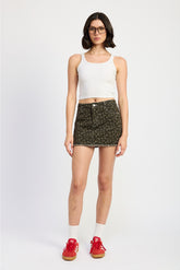 Leopard Mini Skirt