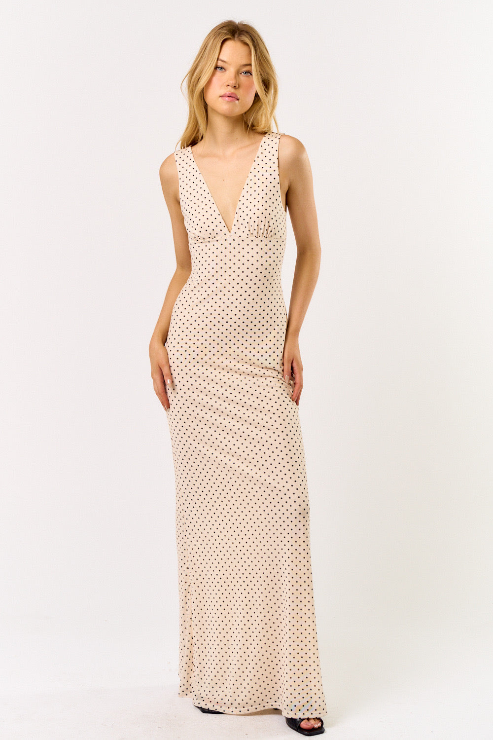 Polka Dot Maxi Dress