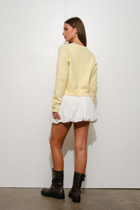 Basic Cardigan- Yellow