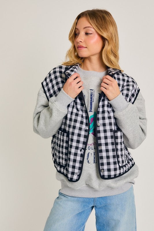 Gingham Vest