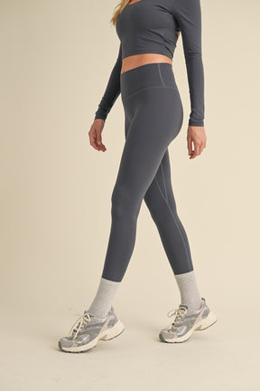 Performance High-Rise Leggings- Grey