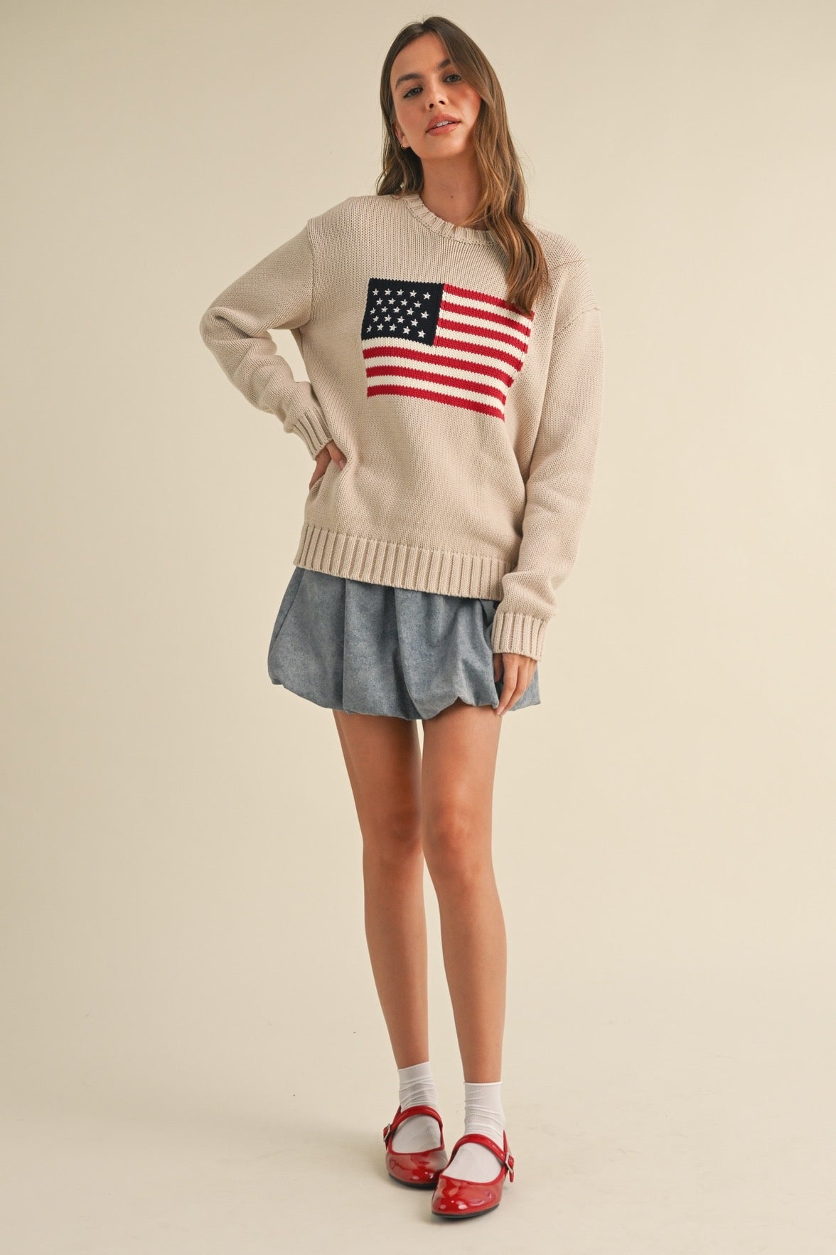 American Flag Sweater