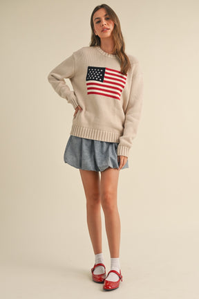 American Flag Sweater